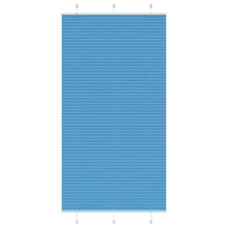 Azul plissada cega 110x200 cm largura tecido 109,4cm poliéster