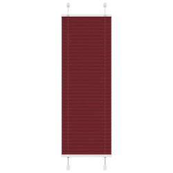 Plissado cego bordéus vermelho 50x100 cm largura tecido 49,4 cm
