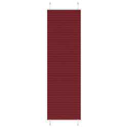 Plissado cego bordéus vermelho 55x200 cm largura tecido