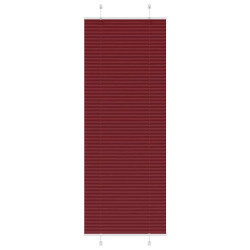 Plissado cego bordéus vermelho 80x200 cm largura tecido