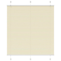 Plissado cego creme 120x150 cm largura tecido 119,4cm poliéster