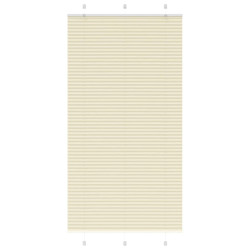 Creme plissada cega 105x200 cm largura tecido 104,4cm poliéster