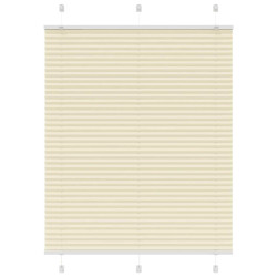 Creme plissada cega 110x150 cm largura tecido 109,4cm poliéster