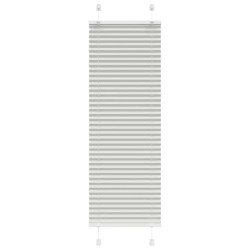 Cinzento luz plissada cega 50x150 cm largura tecido 49,4 cm