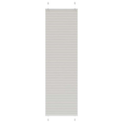 Cinzento luz plissada cega 60x200 cm largura tecido 59,4 cm