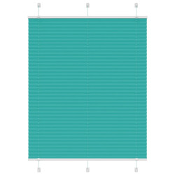 Gasolina verde plissada cega 105x100 cm largura tecido 104,4cm