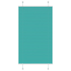 Gasolina verde plissada cega 80x150 cm largura tecido 79,4 cm