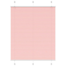Rosa plissada cega 105x100 cm largura tecido 104,4cm poliéster