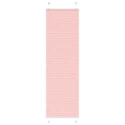 Rosa plissada cega 65x200 cm largura tecido 64,4 cm poliéster
