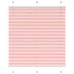 Rosa plissada cega 115x150 cm largura tecido 114,4cm poliéster