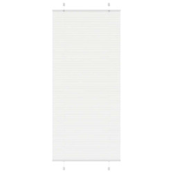 Branco plissada cega 90x200 cm largura tecido 89,4 cm poliéster
