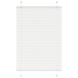 Branco plissada cega 95x150 cm largura tecido 94,4 cm poliéster