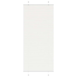 Branco plissada cega 100x200cm largura tecido 99,4 cm poliéster