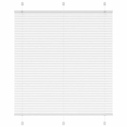 Branco plissada cega 115x150cm largura tecido 114,4cm poliéster