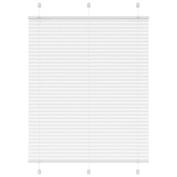 Branco plissada cega 105x150cm largura tecido 104,4cm poliéster