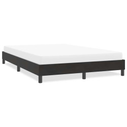 Estrutura de cama sem colchão 160x220 cm veludo preto