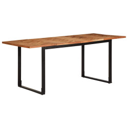 Mesa de jantar 180x90x75 cm madeira de acácia maciça