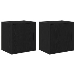 Armários de parede para garagem 2 pcs derivados de madeira