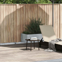 Mesa de centro de jardim retangular 40x40x37cm vime PE castanho
