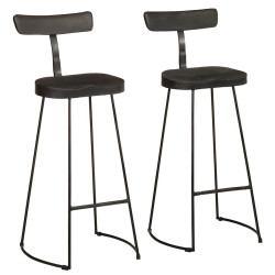 Bancos de bar 2 pcs 49x43x103 cm madeira de mangueira maciça
