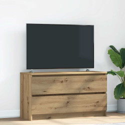 Móvel de TV 100x35x54cm derivados de madeira carvalho artisiano