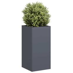 Vaso/floreira 40x40x80 cm aço laminado a frio antracite