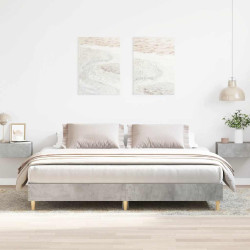 Estrutura cama s/ colchão 160x200cm cinza cimento