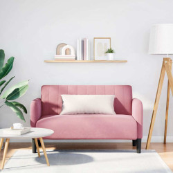 Sofá-luvas 109 cm veludo rosa