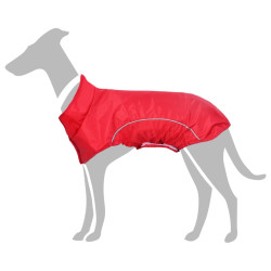 Capa de chuva para cães com tiras reflectoras vermelho 3xl