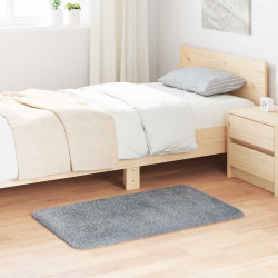 Tapete shaggy de pelo alto navarra 60x100 cm cinzento-claro