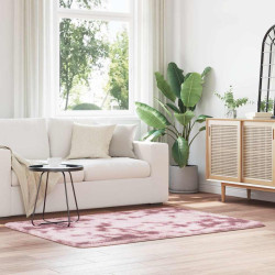 Tapete shaggy de pelo alto navarra 120x170 cm rosa empoeirado