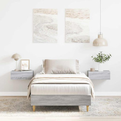 Estrutura cama s/ colchão 75x190 cm cinzento sonoma