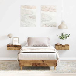 Estrutura de cama sem colchão 75x190 cm madeira velha