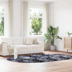 Tapete shaggy de pelo alto navarra 300x200 cm cinzento-escuro