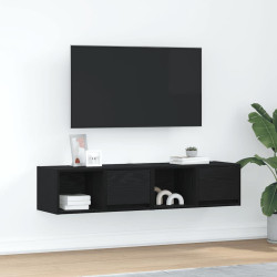 Móveis de TV 2pcs 60x31x25,5cm deriv. madeira carvalho preto