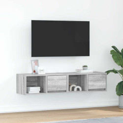 Móveis TV 2 pcs 60x31x25,5 cm derivados madeira cinzento sonoma