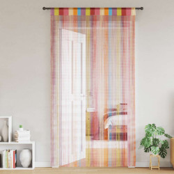 Cortinas de fios 2 pcs 140x250 cm multicor