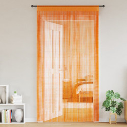 Cortinas de fios 2 pcs 140x250 cm laranja