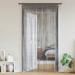Cortinas de corda 2 peças antracite 140x250 cm