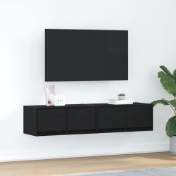 Móveis de TV 2pcs 60x31x25,5cm deriv. madeira carvalho preto