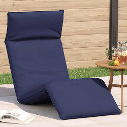 Espreguiçadeira dobrável 175x54x8,5 cm azul-marinho