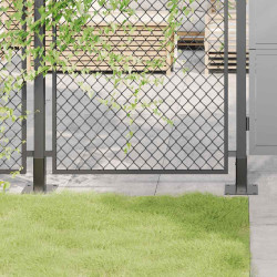 Bases de coluna quadradas 12 peças 46x46 mm aço revestido a pó