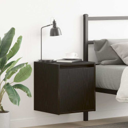 Mesa de cabeceira de parede 38x34x40 cm preto
