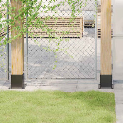 Bases de coluna quadradas 12 peças 121x121mm aço revestido a pó