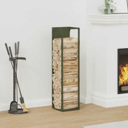 Suporte para lenha aço laminado a frio verde azeitona