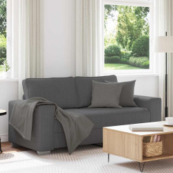 Sofá-luvas 180x77x82 cm tecido corduroy cinzento-escuro