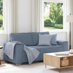 Sofá-luvas 180x77x82 cm tecido corduroy azul
