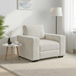 Poltrona 100x77x82 cm veludo creme