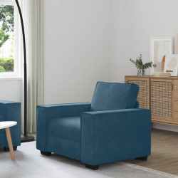 Poltrona 100x78x84 cm veludo azul