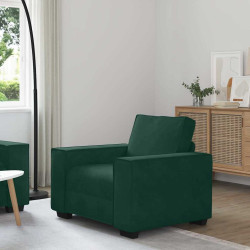 Poltrona 100x78x84 cm veludo verde-escuro